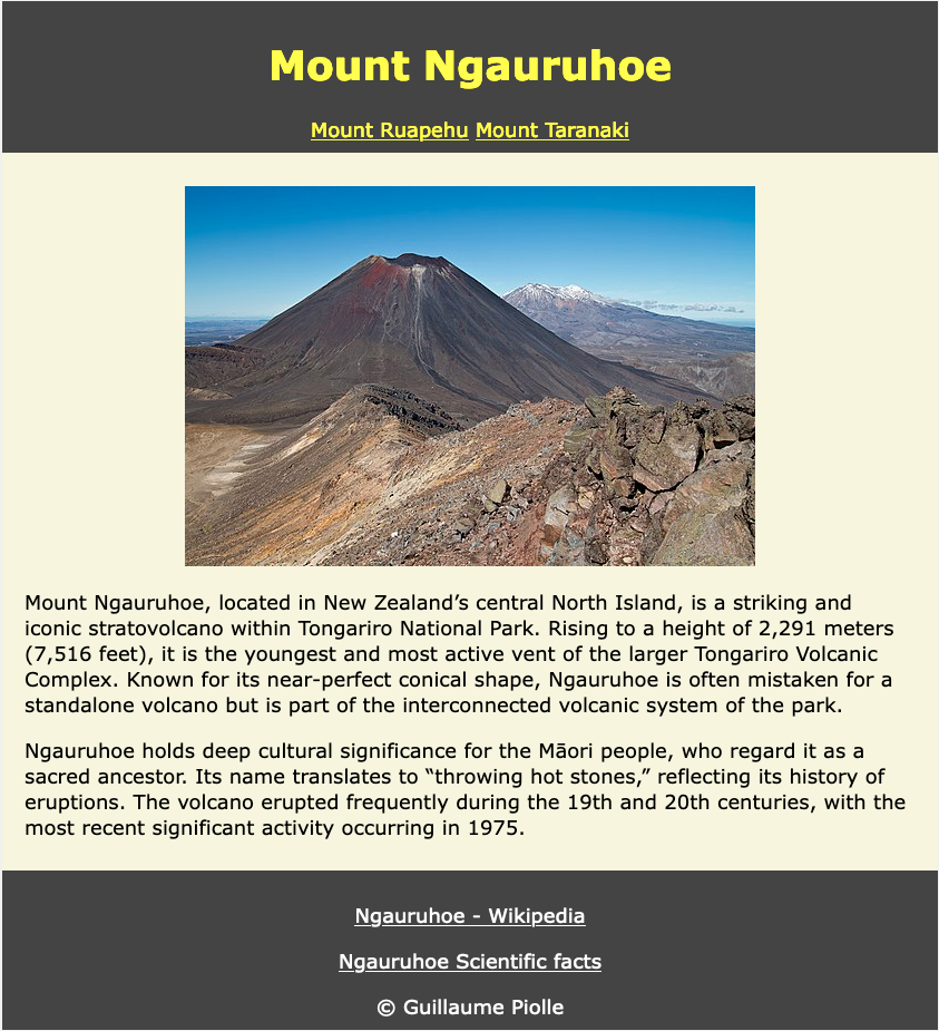 Mount Ngauruhoe