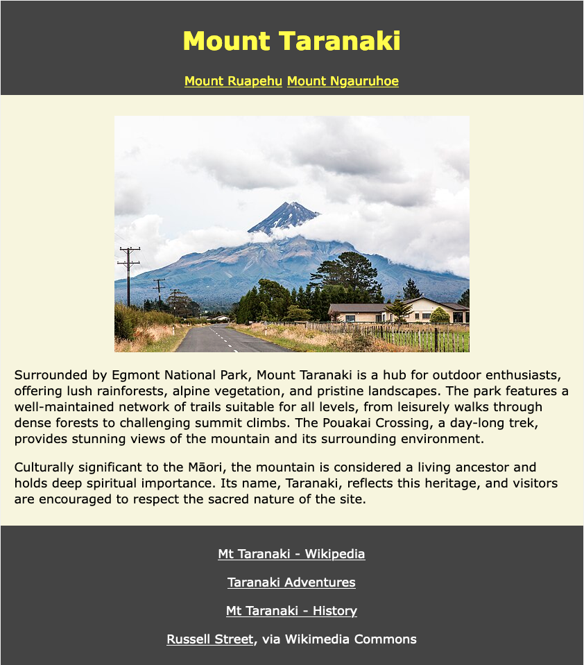 Mount Taranaki